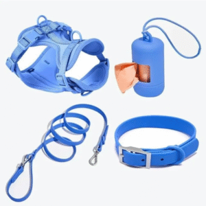 Adjustable Reflective Dog Harness (Blue)