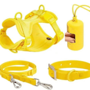 Adjustable Reflective Dog Harness (Yellow)